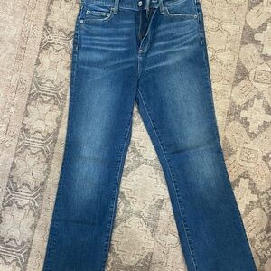 pistola Straight Leg Women's Jeans in Deep Blue Wash